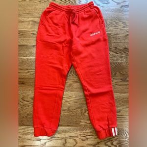 Adidas women’s red sweatpants